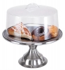  Stainless Steel Cake Stand w/Mirror Finish - 13.5"Dia. X 7 1/2"H