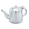  Stainless Steel Gooseneck Teapot w/ Hinged Cover - 10 Oz.