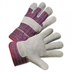 ANR2000 - Anchor Leather Palm Work Gloves - Gray/Blue/White