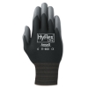 ANSELL Hyflex Lite Gloves - Black/gray, Size 8, 12 Pairs