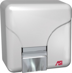 ASI 0141 - ASI Surface Mounted White Automatic Hand and Face Dryer - 110-120 Vac 17 Amps
