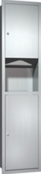 ASI 0467-2 - ASI Semi - Recessed Paper Towel Dispenser & Waste Receptacle - 11 1/2 x 53 1/2 x 6 1/4