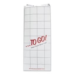 BGC300507 - Bagcraft ToGo! Foil Insulator Deli & Sandwich Bags - 6\ x 14\, White, 500/Ctn