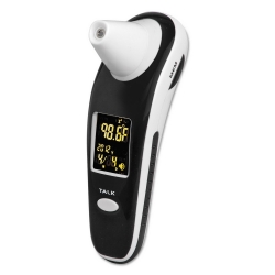 BGH18935000 -  HealthSmart® DigiScan® Forehead & Ear Thermometer - Black/White, Digital/verbal Readout