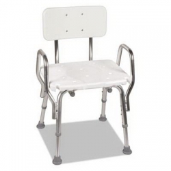 BGH52217331900 -  DMI® Shower Chair - w/ Arms, White, 21\ X 21 X 32