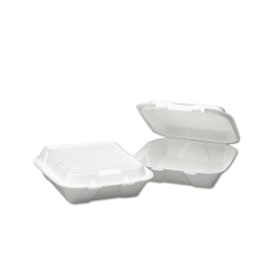 BWK0107 - BOARDWALK Snap-it Foam Hinged Lid Carryout Containers - Medium, Single Compartment