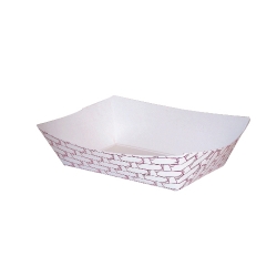 BWK30LAG100 - BOARDWALK Paper Food Trays - 1,000 Trays per Case