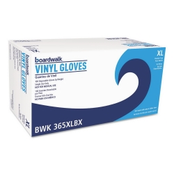 BWK365XLCT - BOARDWALK General Purpose Vinyl Gloves - 2 3/5 Mil., XL, Clear,1000/Ctn