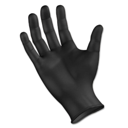 BWK396MCT - BOARDWALK Disposable General-Purpose Nitrile Gloves - M, Black, 4.4mil, 1000/Ctn