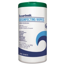 BWK454W75 - BOARDWALK Disinfecting Wipes - Fresh Scent, 75/Canister, 6 Canister/Ctn