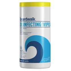 BWK455W35 - BOARDWALK Disinfecting Wipes - Lemon Scent, 35/Canister, 12 Canister/Ctn