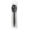 BOARDWALK Heavyweight Wrapped Polypropylene Cutlery - Soup Spoon, Black, 1000/Ctn