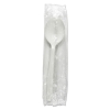 BOARDWALK Heavyweight Wrapped Polypropylene Cutlery - Soup Spoon, White, 1000/Ctn