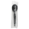 BOARDWALK Heavyweight Wrapped Polystyrene Cutlery - Soup Spoon, Black, 1000/Ctn