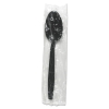 BOARDWALK Heavyweight Wrapped Polypropylene Cutlery - Teaspoon, Black, 1000/Ctn