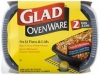 CLOROX Glad® SimplyCooking™ OvenWare Baking Containers - Black/Clear, 9"X 12"