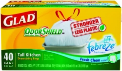 CLO78361 - CLOROX GLAD® Odor Shield Kitchen Bags - 