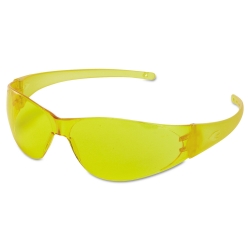 CRWCK114 - MCR Safety Checkmate® Safety Glasses - Amber Temple, Amber Anti-Fog Lens