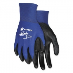 CRWN9696M - MCR Safety Ultra Tech® Tactile Dexterity Work Gloves - Blue/Black, Medium, 1 Dozen
