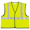 MCR Safety Luminator™ Class 2 Safety Vest - Fluorescent Lime W/silver Stripe, 2XL