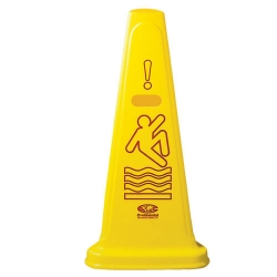 CON 121YW - Continental 27 Tri-Cone Caution Sign - Universal caution symbol