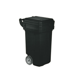 CON 5850 - Continental Tilt-N-Wheel Waste Container - 50 Gal., Black