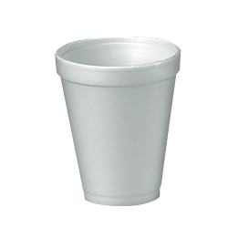 DCC10J10 - DART Small Foam Drink Cup - Translucent / 10-OZ
