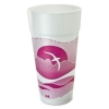 DART Horizon® Hot/Cold Foam Drinking Cups - 24 Oz, Mauve, 20/Bag, 25 Bags/Ctn