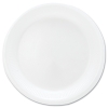DART Mediumweight Foam Dinnerware - Plates, 6" Dia, White, 125/PK