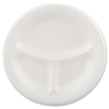 DART Quiet Classic® Laminated Foam Dinnerware - White, 3 Comp., 125/PK, 4 Pks/Ctn