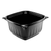 DART PresentaBowls® Pro™ Black Square Bowls - 16 OZ, 63/Bag, 8 Bags/Ctn
