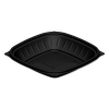DART PresentaBowls® Pro™ Black Square Bowls - 24 OZ, 63/Bag, 4 Bags/Ctn