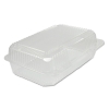 DART StayLock® Clear Hinged Lid Containers - Oblong, 125/Bag, 2/Ctn