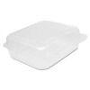 DART StayLock® Clear Hinged Lid Containers - Plastic,, 125/Bag, 2 bg/Ctn
