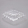 DART StayLock® Clear Hinged Lid Containers - 8.6" W X 9" L X 3" H, Clear, 200/Ctn