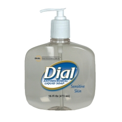 DIA80784 - DIAL Liquid Antimicrobial Soap for Sensitive Skin - 16-OZ. Pump Bottle
