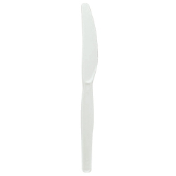 DXEKM217 - RUBBERMAID Heavy Mediumweight Polystyrene Knife - White Cutlery