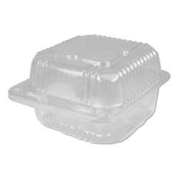 DPKPXT505 -  Plastic Clear Hinged Containers - 5 X 5, 12 OZ, Clear, 500/Ctn