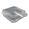  Plastic Clear Hinged Containers - 9 X 9, Clear, 200/Ctn