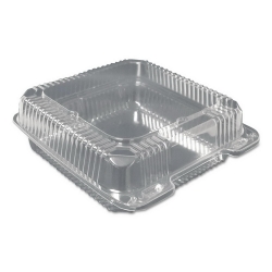DPKPXT900 -  Plastic Clear Hinged Containers - 9 X 9, Clear, 200/Ctn