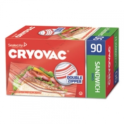 DVO100946906 - DIVERSEY Cryovac® Sandwich Bags - 1.15 MIL, 6.5\ X 5.88\, Clear, 1080/Ctn