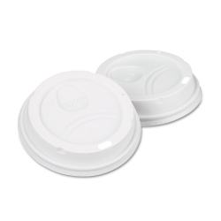 DXE9542500DXCT - DIXIE White Dome Lid Fits 10-16oz Perfectouch Cups - 12-20 oz Hot Cups, WiseSize, 500/CT