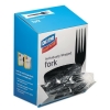 DIXIE Grab’N Go® Wrapped Cutlery - Forks, Black, 90/BX