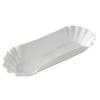 DIXIE Medium Weight Fluted Hot Dog Trays - White, 8", 250/PK, 12 Pk/Ctn