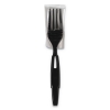 DIXIE SmartStock® Wrapped Heavy-Weight Cutlery Refill - Fork, Black, 960/CT