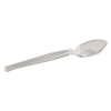 DIXIE Heavyweight Plastic Cutlery - Teaspoon, Crystal Clear, 6", 1000/Ctn