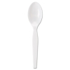 DIXIE Mediumweight Individually Wrapped Polystyrene Cutlery - Teaspoons, White, 1000/Ctn