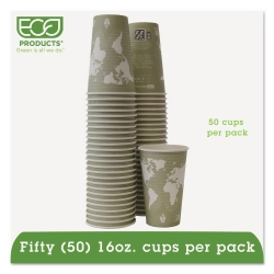 ECOEPBHC16WAPK - ECO World Art Renewable/compostable Hot Cups - 16 Oz, Moss, 50/PK