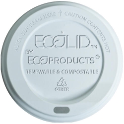 ECOEPECOLID8 - RUBBERMAID World Art Renewable Resource Compostable Hot Cups - 