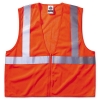  GloWear® 8210Z Class 2 Economy Safety Vest - Zipper Closure, Orange, L/XL